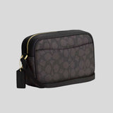 COACH Mini Jamie Camera Bag In Signature Canvas Walnut/Black CY752
