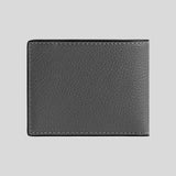 COACH Slim Billfold Wallet With Coach Graphic Charcoal Grey CZ062