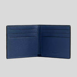 COACH Slim Billfold Wallet With Coach Graphic Deep Blue CZ062