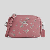 COACH Mini Jamie Camera Bag With Star Print Silver/Dusty Pink Multi CCI73