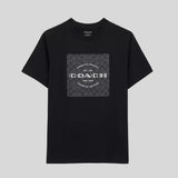COACH Signature Square T Shirt In Organic Cotton Black CO790