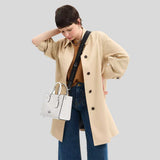 COACH Webbing Strap Silver/Black Multi CR460