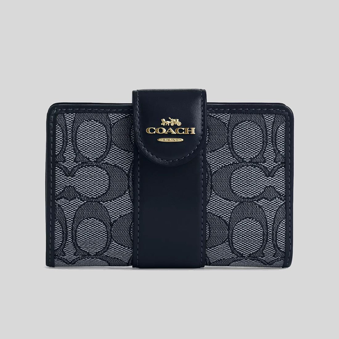 【★新作★Coach★Medium Corner Zip Wallet Signature Canvas】 COACH® Outlet | Medium Corner Zip Wallet In Signature Canvas