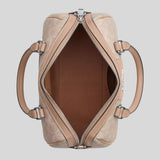 COACH Rowan Satchel Bag In Signature Canvas Sand/Taupe CW376
