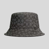 COACH Unisex Signature Jacquard Bucket Hat Black CW765