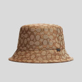 COACH Unisex Signature Jacquard Bucket Hat Khaki CW765