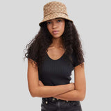 COACH Unisex Signature Jacquard Bucket Hat Khaki CW765