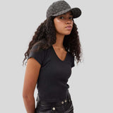 COACH Signature Jacquard Baseball Hat Charcoal CW766