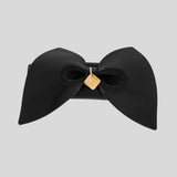 FERRAGAMO Bow Hairclip Black/Gold 786477