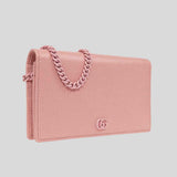 GUCCI GG Marmont Mini Chain Bag Pink 497985