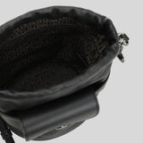 LONGCHAMP Le Pliage Extra XS Leather Bucket Bag Black 10317987