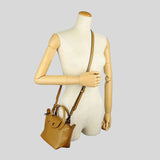 LONGCHAMP Le Pliage Extra XS Leather Handbag Tabac L1500987
