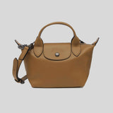 LONGCHAMP Le Pliage Extra XS Leather Handbag Tabac L1500987