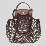 LONGCHAMP Le Pliage Filet L Mesh Bag Eggplant 10121HVH