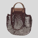 LONGCHAMP Le Pliage Filet L Mesh Bag Eggplant 10121HVH