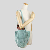 LONGCHAMP Le Pliage Filet L Mesh Bag Lagon 10121HVH