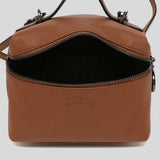 LONGCHAMP Le Pliage Extra XS Vanity Leather Handbag Cognac 10187987