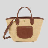 LONGCHAMP Le Pliage Collection XS Basket Crossbody Bag Brown 10307HGK