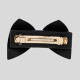 FERRAGAMO Bow Hairclip Black/Gold 786477