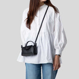 LONGCHAMP Le Pliage Extra XS Leather Pouch Crossbody Black 34205987