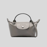 LONGCHAMP Le Pliage Extra XS Leather Pouch Crossbody Turtledove 34205987