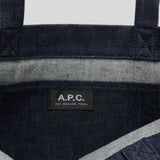 A.P.C. Laure Unisex Shopping Tote Bag Indigo COHIZ-M61445