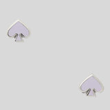 KATE SPADE Everyday Spade Enamel Studs Earrings Lilac o0ru3069