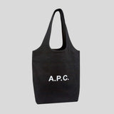 A.P.C. Ninon Canvas Small Tote Bag Black COZZS-M61861