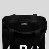 A.P.C. Ninon Canvas Small Tote Bag Black COZZS-M61861
