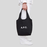 A.P.C. Ninon Canvas Small Tote Bag Black COZZS-M61861