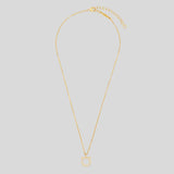 FERRAGAMO Crystals Necklace Gold Color 696654