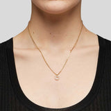 FERRAGAMO Crystals Necklace Gold Color 696654