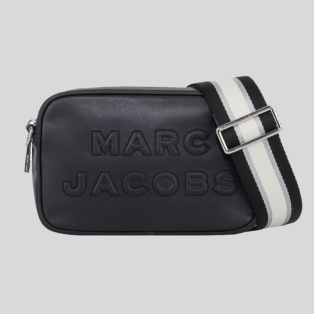 MARC JACOBS Flash Leather Crossbody Bag Black/Silver M0014465 LussoCitta