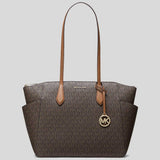 MICHAEL KORS Marilyn Medium Signature Logo Tote Bag Brown 35F5G6AT2B