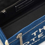 MARC JACOBS The Denim Chain Medium Tote Bag Dark Wash 2F4HTT018H05