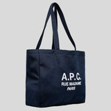 A.P.C. Diane Rue Madame Shopping Bag Dark Navy Blue PSAJS-M61938