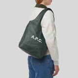 A.P.C. Ninon Small Tote Bag Vert Fonce PUABO-M61861