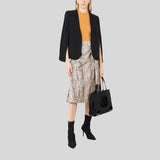 TORY BURCH Small Ella Patent Tote Bag Black 90482