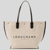 LONGCHAMP Roseau L Canvas Tote Bag Ecru 10090HSG037