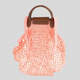 LONGCHAMP Le Pliage Filet L Mesh Bag Blush 10121HVH