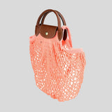 LONGCHAMP Le Pliage Filet L Mesh Bag Blush 10121HVH