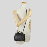 LONGCHAMP Le Pliage Extra XS Vanity Leather Handbag Black 10187987