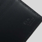GUCCI Men's Signature GG Leather Bifold Wallet Navy 779836