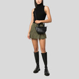 LONGCHAMP Le Pliage Extra XS Leather Handbag Black L1500987