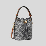 TORY BURCH T Monogram Mini Bucket Bag Tory Navy 166415