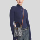 TORY BURCH T Monogram Mini Bucket Bag Tory Navy 166415