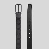 COACH Harness Buckle Cut To Size Reversible Belt, 30 Mm Charcoal/Black CQ016