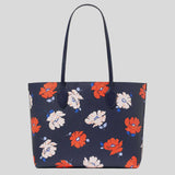 KATE SPADE Bleecker Dotty Floral Large Tote Parisian Navy Multi KF799