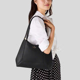 KATE SPADE Lena Triple Compartment Shoulder Bag Black KH435