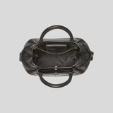 KATE SPADE Dumpling Pebbled Leather Mini Triple Compartment Satchel Black KI859